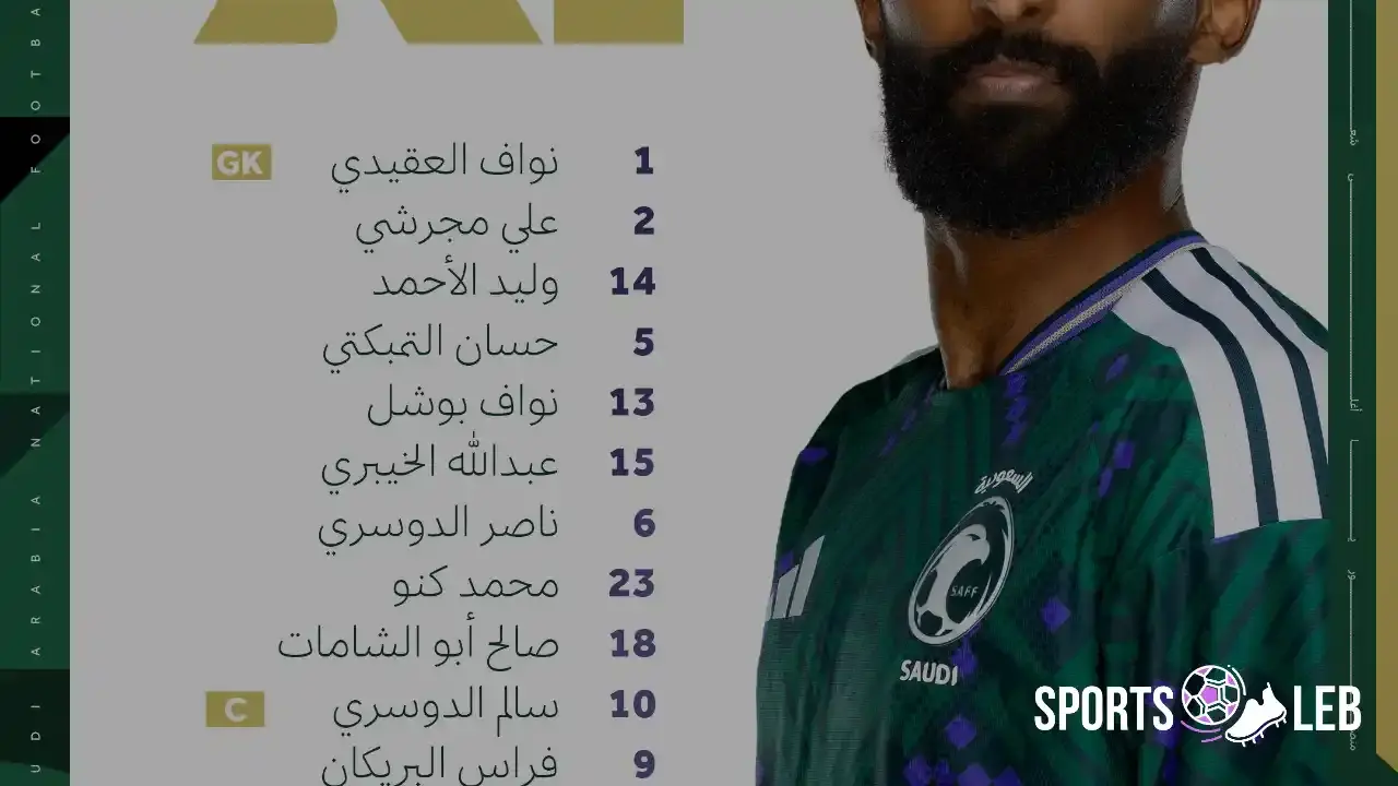 ترقبوا الآن.. تشكيلة منتخب السعودية أمام فلسطين بـ ربع نهائي كأس العرب 2025